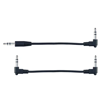 15 см. 20 см. 30 см Кратък 3,5 мм аудио кабел Stero от един мъж към мъж под ъгъл 90 градуса 3 Щифта Авто аудио кабел AUX MP3/MP4