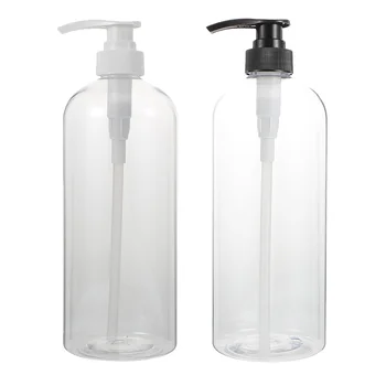 2 елемента Прозрачна опаковка за сапун с помпа Пластмасова опаковка за сапун за ръце Бутилки с сапунен помпа 1000 мл