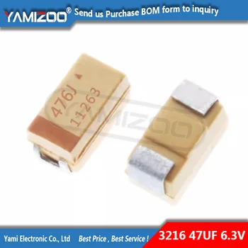 20pcs Танталовый кондензатор A 3216 47uF 6.3 V 476C SMD