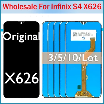 3/5/10 бр. Оригинал За Infinix S4 X626 LCD Дисплей X626B LTE Сензорен Дисплей Дигитайзер, Ремонт, Подмяна Infinix S4 Дисплей
