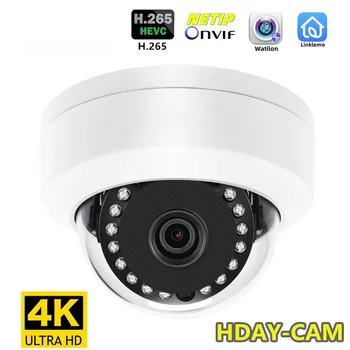 8MP 4K IP Камера POE Outdoor H. 265 Onvif Метална Вътрешна Куполна Камера Видеонаблюдение за Нощно Виждане 4MP 5MP Камера за Видеонаблюдение