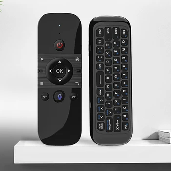 Air Mouse Гласова дистанционно управление 58 клавиш Безжична клавиатура 2 в 1 дистанционно управление, телевизор с USB-приемник, Лаптоп за Smart TV Box