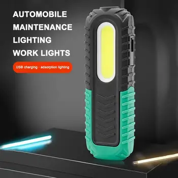 COB Led Фенерче Магнитен Работен Фенер USB Акумулаторна Фенерче Кука Преносим Фенер на Инспекцията Фенер Къмпинг Лампа За Ремонт на Автомобили