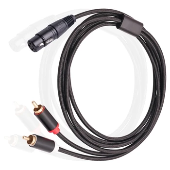 K0AC с позлатени и двоен вход RCA, удължителен кабел аудио кабел за динамиката на