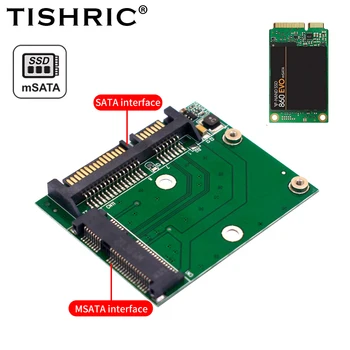 TISHRIC M. 2 MSATA SSD SATA 2,5 Модул на Адаптера Такса M2 Mini PCI SSD Конвертор Странично Карта До 6Gps Допълнителна Карта За PC, Лаптоп