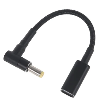 USB Type C до штекеру захранване dc 5,5 1,7 мм, кабел за зареждане PD