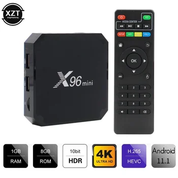 X96 mini TV Box Android 11 Smart TV Box Amlogic S905 Четириядрен 1/2 GB 8/16 GB 2,4 G WiF 64-битов мултимедиен плейър телеприставка