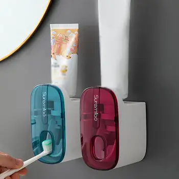 Автоматично Опаковка На Паста За Зъби Аксесоари За Баня Монтиране На Стена Мързелив Паста За Зъби Сокоизстисквачка Притежателя На Четка За Зъби 