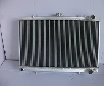 Висока производителност 2-ред 42 мм изцяло алуминиев радиатор за Nissan Skyline S13 CA18 R32 RB20