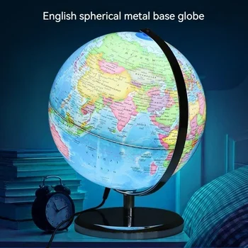 глобус 20/25 см Английската версия на Карта на света Глобус с led подсветка География на Образователни Пособия за обучение