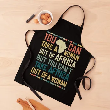 Жените не отнемат от Африка Забавен Патриотичен Африка Престилка Кухненски Аксесоари за дома Форма на сервитьор Престилка