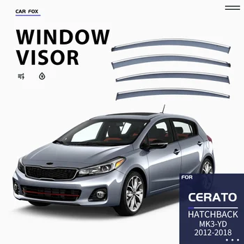За Kia Cerato YD 2012-2018 Външните версия Хечбек, прозорец козирка, Вентилационни завеси, Ветроупорен очила, Дъждобран
