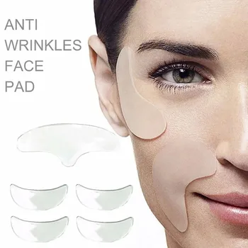 За многократна употреба Силикон подложка за врата против бръчки, Силикон Прозрачен Пластир за премахване на Микротравм, Грижи за кожата на шията, Силикагелевый Помощ за грижа за лицето
