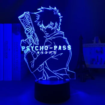 Манга Psycho Pass, led лампа за украса на детска спални, лека нощ, подарък за рожден Ден, маса за стая, Акрилни аниме 3d светлина Psycho Pass