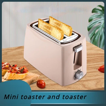 Мини-напълно автоматичен многофункционален тостер за домашно приготвяне на закуска, печене на хляб и тостове