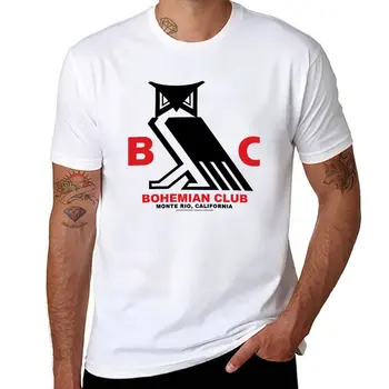 Нов бохемски клуб - Бохемска Grove - Калифорния - Тениска с совой, мъжки дрехи, летни дрехи, тениска, тениски за мъже, памук