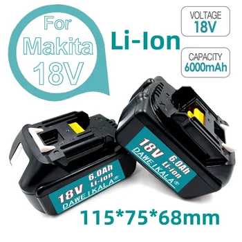 Нова литиево-йонна акумулаторна Makita 18V6000 ма, 18V.BL1830, BL1840, BL1850, BL1860B, L70, BL1860 + безплатна доставка