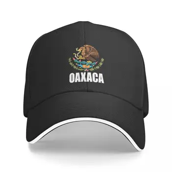 Нова Оаксака, Мексико Бейзболна шапка Escudo с мексиканския флаг, изработени по поръчка шапка с козирка, солнцезащитная шапка, дамски шапки 2023, мъжки