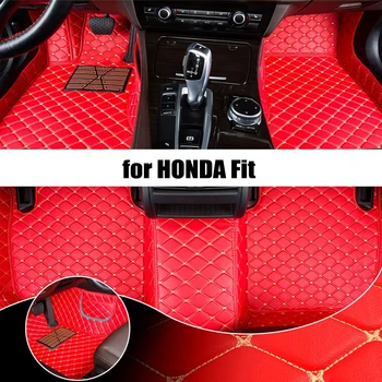 Обичай авто подложка за HONDA Fit 2014-2018 г. освобождаването е една подобрена версия, аксесоари за крака, килими за краката