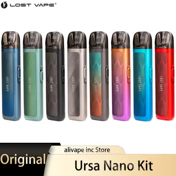 Оригинален Lost Vape Ursa Nano Kit Батерия 800 mah 18 W Vape 2,5 мл Pod Касета 0.8 Ти Lostvape Изпарител за Електронна Цигара