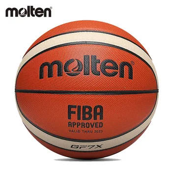 Оригиналът на баскетболна топка Molten, Размер на 7 GF7X, устойчива на износване материал PU за помещения и на улицата, тренировъчен топката Baloncesto Goal Баскетбол