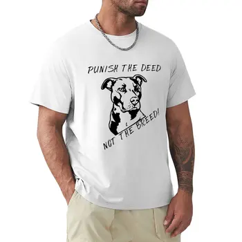 Питбул - Накажи за действие, а не за породата, тениска на поръчка, създай свои собствени тениски, мъжки t-shirt оверсайз