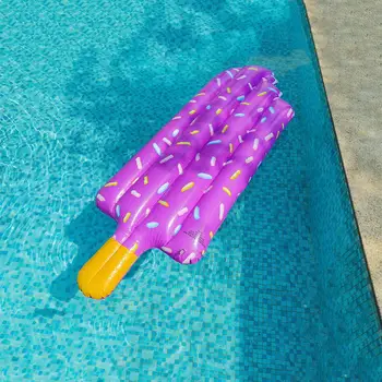 Плаващ легло за сладолед Popsicle, който привлича вниманието на Надуваеми, която лесно помпане, да се разкарам, да се съхранява в уникален басейн
