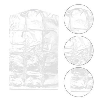 Прахоустойчив калъф за дрехи 60x90 см, прозрачни найлонови торби за дрехи, прахозащитен, за еднократна употреба пакети за съхранение за дома, магазина на открито
