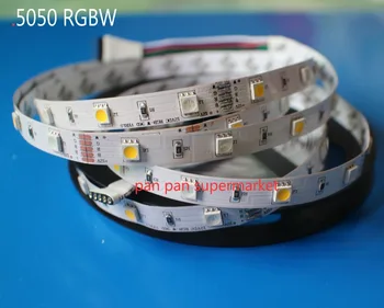 Светодиодна лента 5050 RGBW водоустойчив DC12V Гъвкава RGB Led лампа 150led /5m