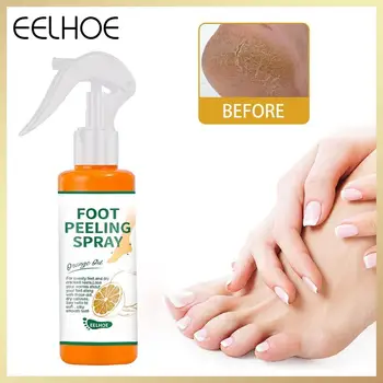 Спрей-пилинг за крака с портокалов масло, Пилинг омертвевшую кожата, средство за премахване на мазоли, Аксесоари за грижа за краката за жени
