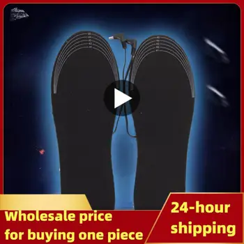 Стелки за обувки с USB отопляеми Електрическа топло за краката на Топло за краката на Мат чорапи за Зимни спортове на открито Нагревательная стелка Зимата е Топло