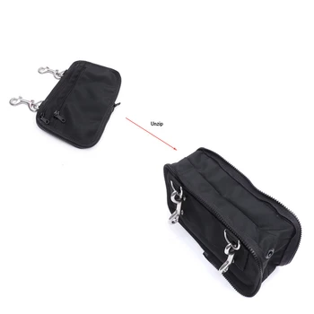 Чанта за съхранение на страничните планини, чанта 1 бр 25 *15 * 8 см, странично монтиране на BCD, мини джоб за съхранение на гмуркане, Трайно висок Клас