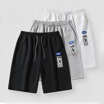 2023 Нови Летни Мъжки къси панталони Streatwear Tide на Марката Ins В Американския Ретро Ежедневна Кратък Уличном Спортен Стил, Свободни Панталони Размер Плюс 5XL