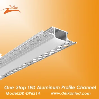 Алуминиев led профил от гипсокартон 62 * 14 мм, канал за led ленти от гипсокартон за led ленти с ширина 20 мм