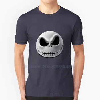 Джак Скелингтон Кошмарно скелет Череп Тениска от 100% памук, за мъже и жени