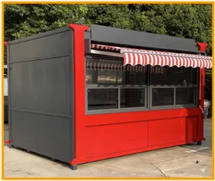 Дизайн на улицата магазин за хранителни павилион Мобилен Щанд с храна Павилион със сладолед Павилион с креповыми закуски, Павилион с вафла пица