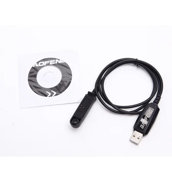 За Baofeng UV 9R Plus USB Кабел За Програмиране на CD-движеща сила За Преносими Радиостанции Pofung UV-XR A-58 UV-9R BF-9700 BF-A58