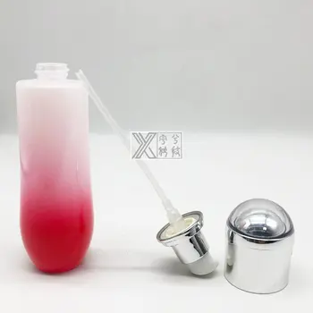 Нов прозрачен червен флакон за набиране на козметика YUXI, стъклен флакон за лосион-тонер.